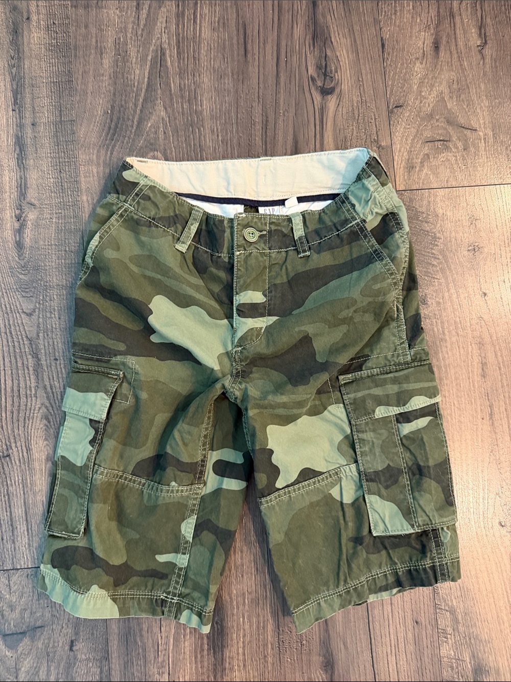 Gap Kids Camo Cargo Shorts - Green